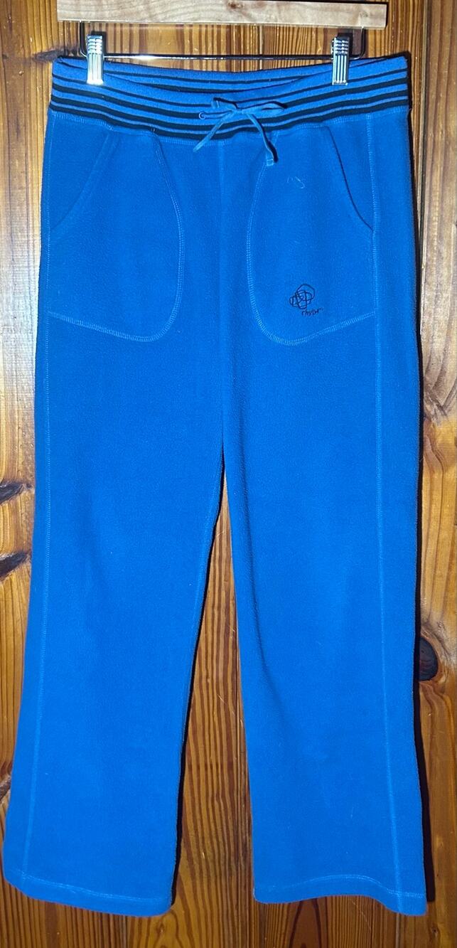 Vintage Patagonia Fleece Pants Women’s Medium Blue Synchilla  Stripe Rhythm
